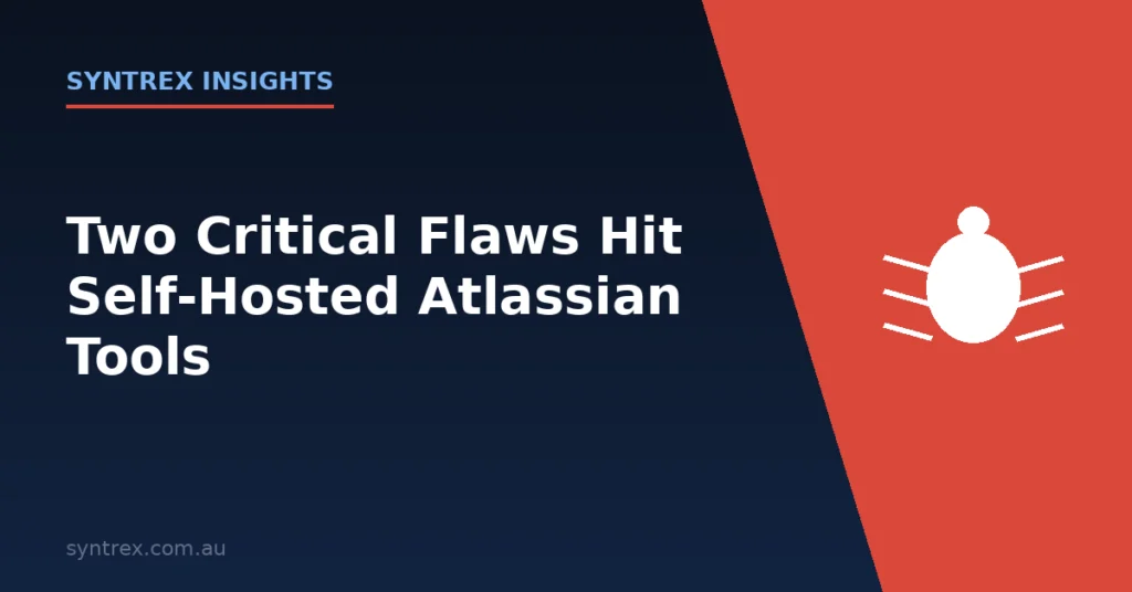 Atlassian Data Center critical vulnerabilities alert graphic